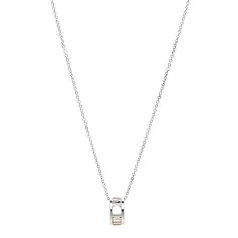 Tiffany Sterling Silver Atlas Open Pendant Necklace 1067956 Fashionphile