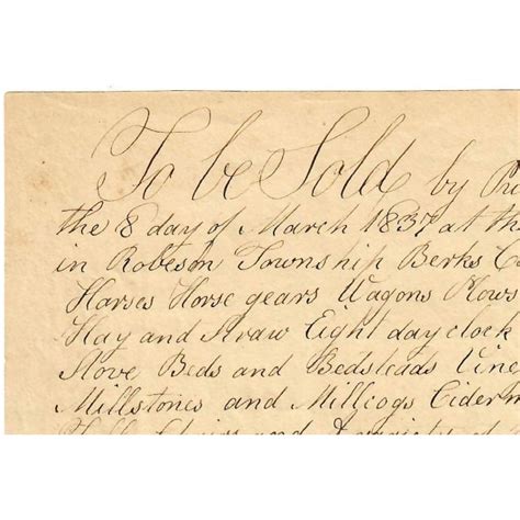 Early 19th Century Berks County Pennsylvania Folk Art Document