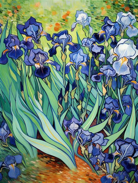 closer   vincent van gogh  irises artofit