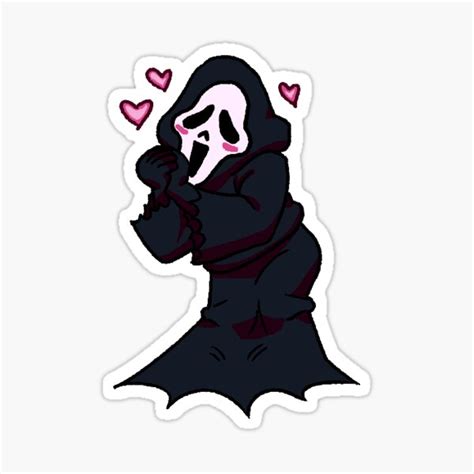 "Ghostface sticker 2" Sticker for Sale by RadCyberDad | Redbubble