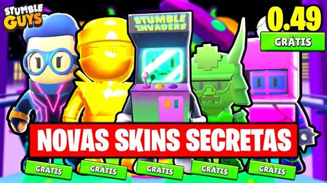 VOCÊ NÃO VIU ISSO NOVAS SKINS SECRETAS NO STUMBLE GUYS 0 48 1 GRÁTIS