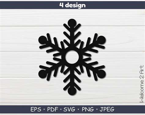 Snowflake Svg, Christmas Svg, Cut File, Svg File, Snowflake Eps, Png Files, Eps Files, Pdf Files ...