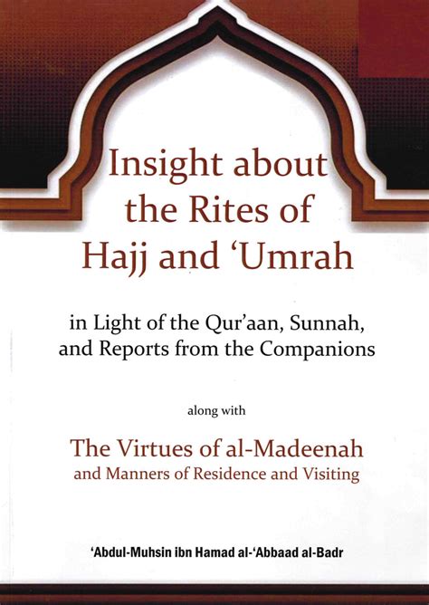 Insight About The Rites Of Hajj And Umrah In Light Of The Quraan Su