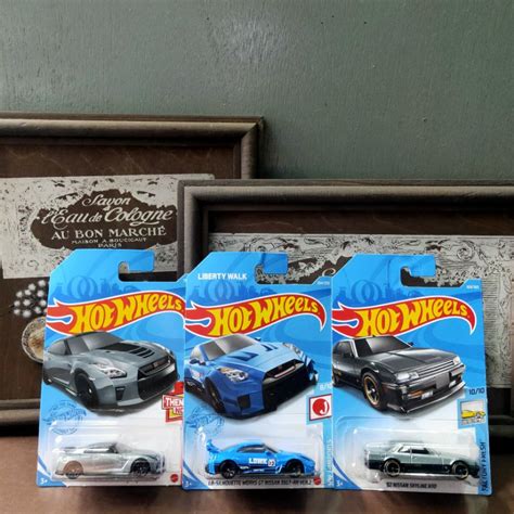 福利品 HOT WHEELS 風火輪 原創車 紙卡變色不完美 NISSAN賣場合金車 小汽車 玩具車 蝦皮購物