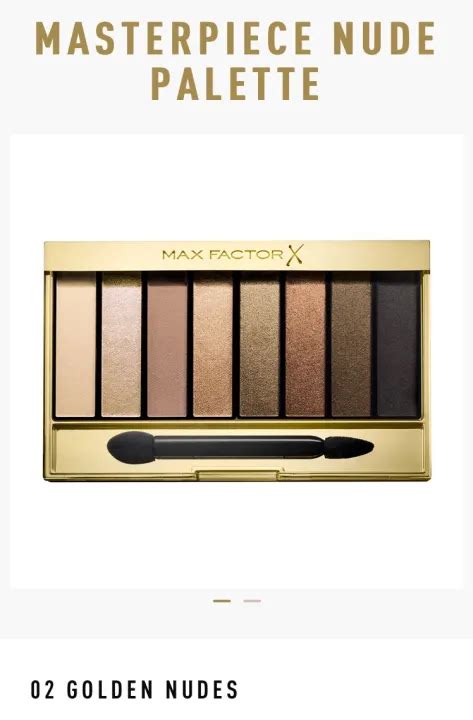 Max Factor Masterpiece Nude Palette Contouring Eye Shadows Golden