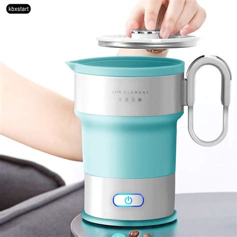 Mini Folding Electric Hot Water Kettle Accordion Chaleira Travel