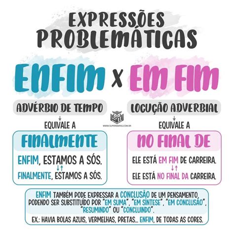Ate Que Enfim Ou Fim - Enfim ou Em fim? Utilize corretamente! | Regras basicas de portugues ...