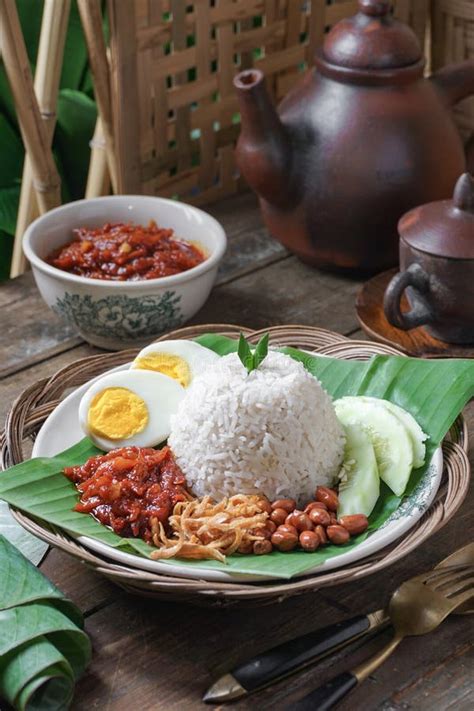 Asian Cuisine Nasi Lemak Is A Rice Dish Infused With Coconut Milk