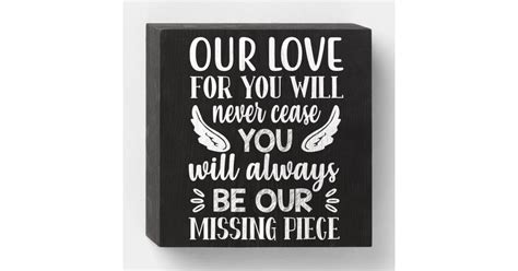 Our Love For You Will Never Cease Wooden Box Sign Zazzle