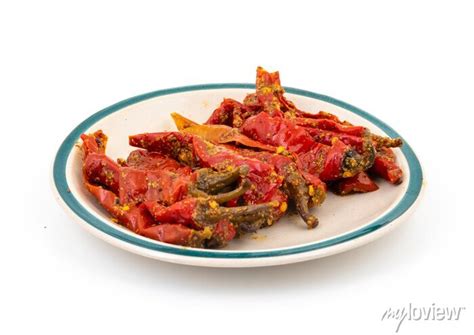 Indian Homemade Red Chilli Pickle Also Know As Mirchi Ka Achar Posters