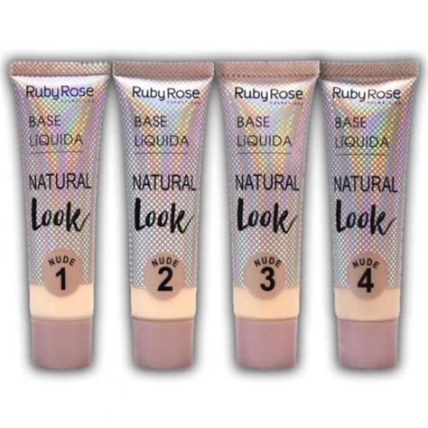 Base L Quida Ruby Rose Natural Look Nude Vencimento Pr Ximo Shopee Brasil