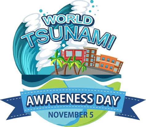 World Tsunami Awareness Day 12723298 Vector Art At Vecteezy