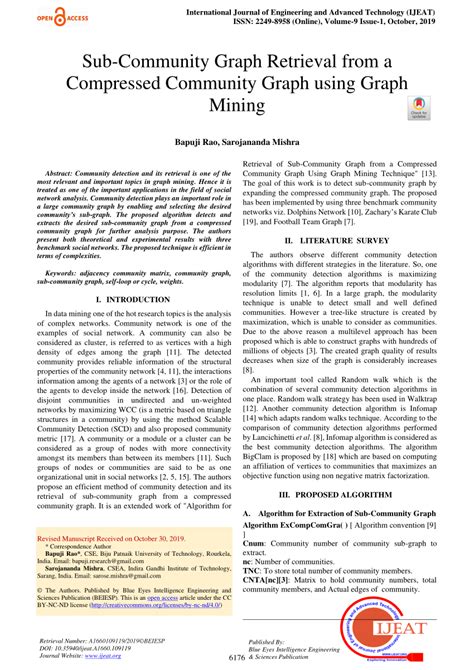 Pdf Sub Community Graph Retrieval From A Compressed Community Graph