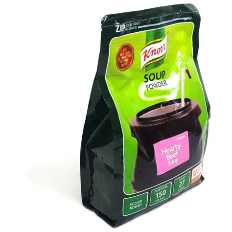 Knorr Hearty Beef Soup Powder 16kg Packed