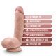 Bl Dr Skin Plus Inch Thick Poseable Dildo With Squeezable