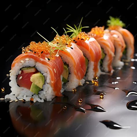 Premium Photo | Professional Photography image of delicious Sushi Food