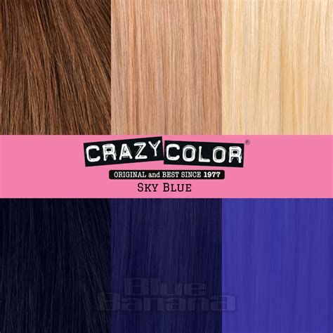 Crazy Color Sky Blue Hair Dye | Semi Permanent Colour