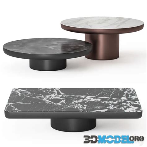 3D Model Minotti Brady Coffee Tables