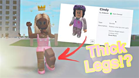 How To Look Like A Thick Baddie In Roblox Free Link In Description Youtube