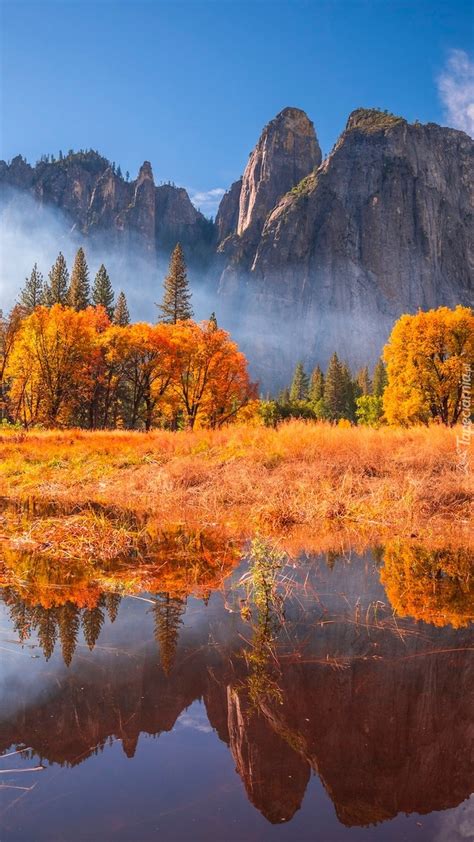 Park Narodowy Yosemite W Jesiennej Scenerii Tapeta Na Telefon