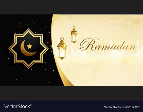 Ramadan Sale Web Header And Banner Design Vector Image