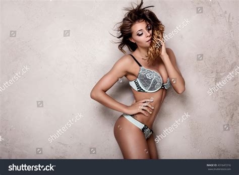 Sexy Attractive Brunette Woman Posing Fashionable Stock Photo Shutterstock