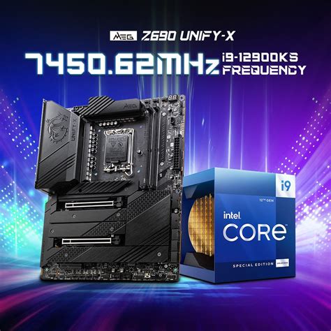 Intel Core I9 12900ks Overclocked To 7 45 Ghz On Msi Meg Z690 Unify X Also Breaks Several