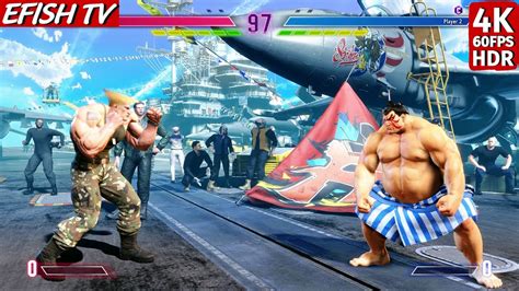 Guile Vs E Honda Hardest Ai Street Fighter 6 4k 60fps Hdr Youtube