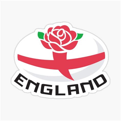 "England Rugby 2021 | England Rugby Fans Gifts" Sticker by chuppys ...