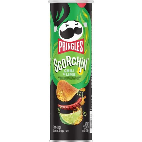 Pringles Scorchin Hot Chili And Lime Potato Crisps India Ubuy