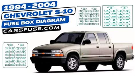 1994 2004 Chevrolet S 10 Fuse Box Diagram