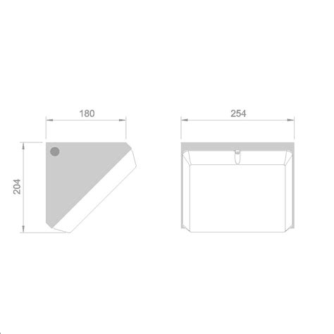 Quadrangle Vandal Resistant Bulkhead - Designplan Lighting