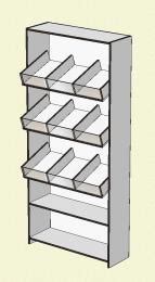 Стеллаж кондитерский с наклонными полками - ООО ВЕОС — Торговая мебель ...