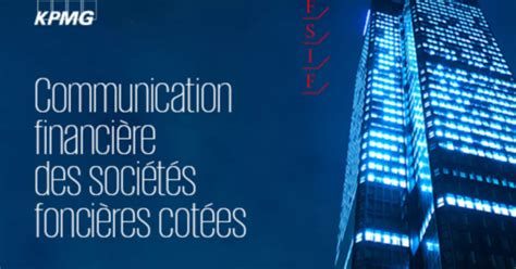 Communication Financière Des Sociétés Foncières Cotées Kpmg France