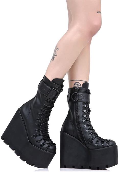 Current Mood Dolls Kill Platform Goth Boots For Sale In New York Ny