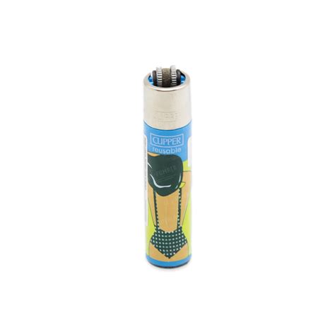 Isqueiro Clipper Grande Ver O Vintage Azul Z Fuma A Tabacaria E