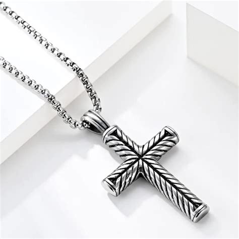 Collier Croix Homme Croix Chretienne Homme Avec Collier Homme En Acier