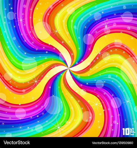 Spiral rainbow background Royalty Free Vector Image