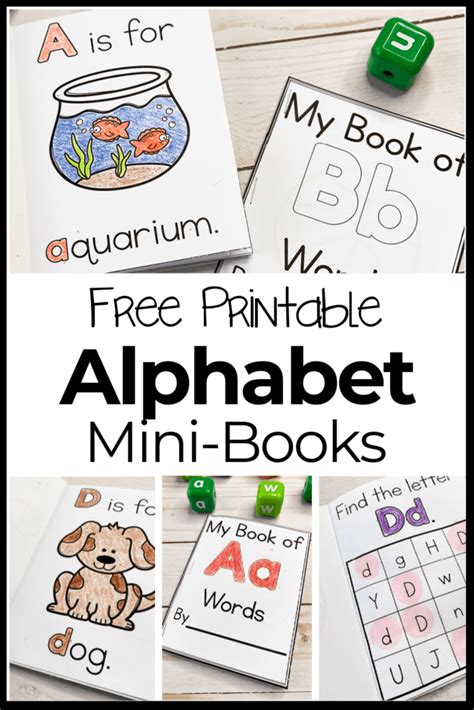 Mini Alphabet Books for Preschoolers Printable Activity