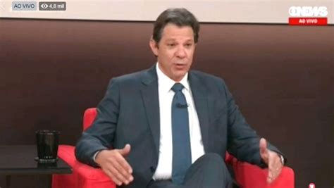 AO VIVO Fernando Haddad Participa De Sabatina Na GloboNews