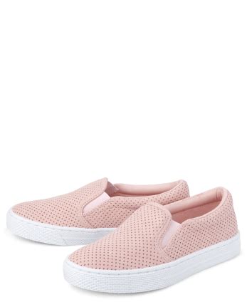 Girls Perforated Slip On Sneakers | The Children's Place - PINK