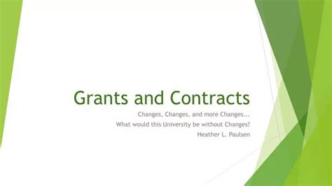 PPT - Grants and Contracts PowerPoint Presentation, free download - ID ...