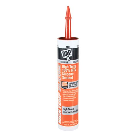 SELLADOR DE SILICÓN DE 305 ML ALTA TEMPERATURA ROJO The Home Depot México