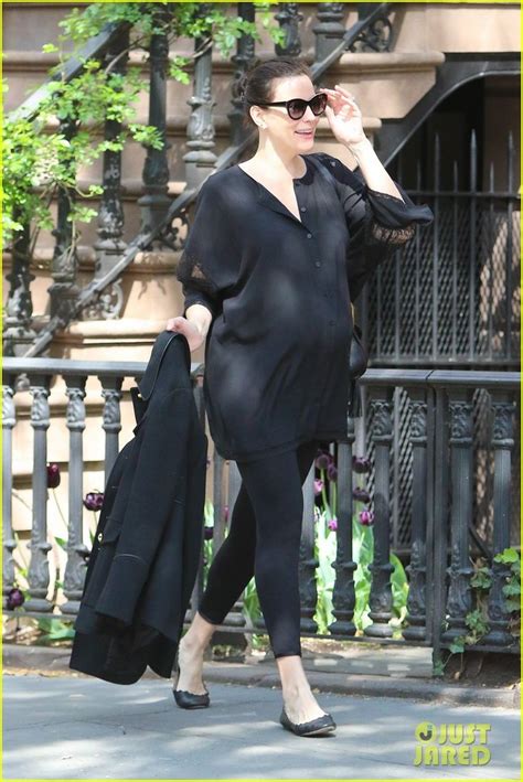 Liv Tyler Shows Off Her Baby Bump While Out About Liv Tyler Shows