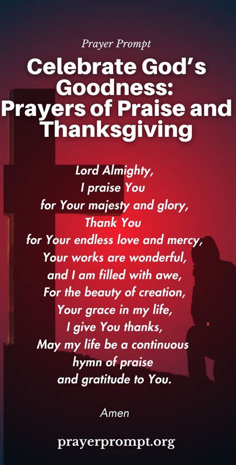 Celebrate Gods Goodness Prayers Of Praise And Thanksgiving Prayer