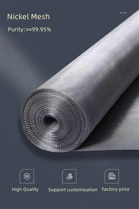 Saidkocc Pure Nickel Mesh Purity 995 Plain Weave Square Hole For Scientific Research