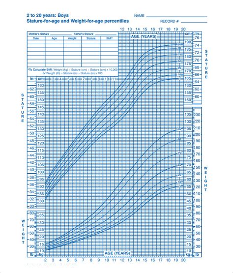 Weight Growth Chart For Boys