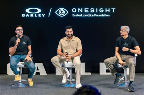 Oakley and Rohit Sharma team up with OneSight Essilor Luxottica Foundation to raise awareness ...