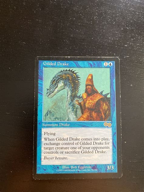 Gilded Drake MTG Magic The Gathering Urza S Saga 76 335 Rare Reserved