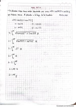 Taller 1 Calculo Vectorial Studocu